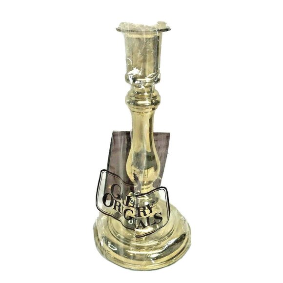 Gallery Originals Convertible Solid Brass Candlestick Holder  Vintage  NEW - Picture 1 of 7